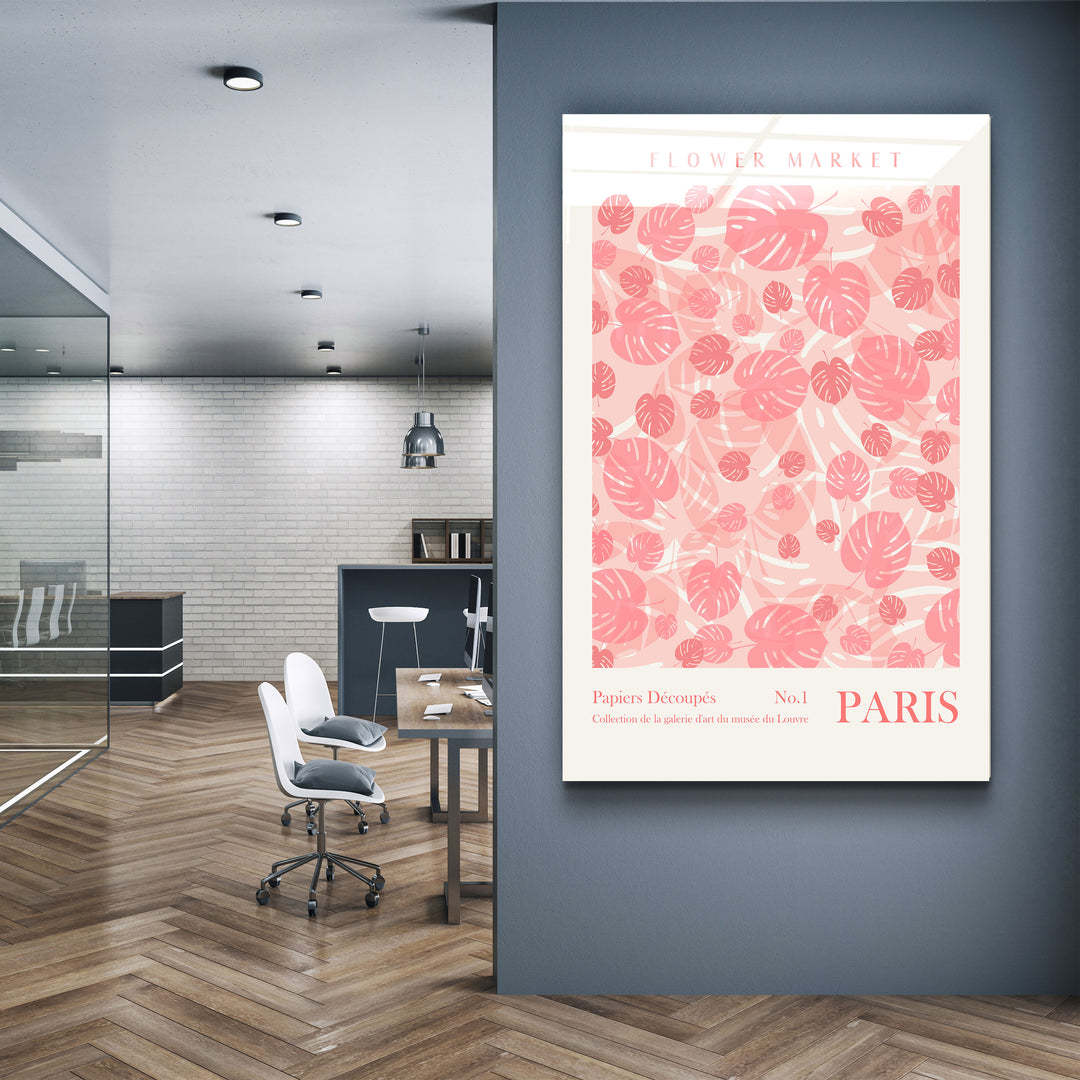 ・"Flower Market No:1 Paris"・Gallery Print Collection Glass Wall Art