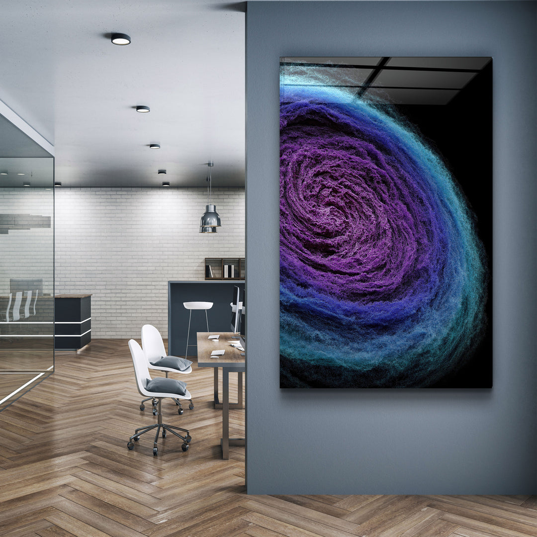 ・"Wool Nebula"・Designer's Collection Glass Wall Art