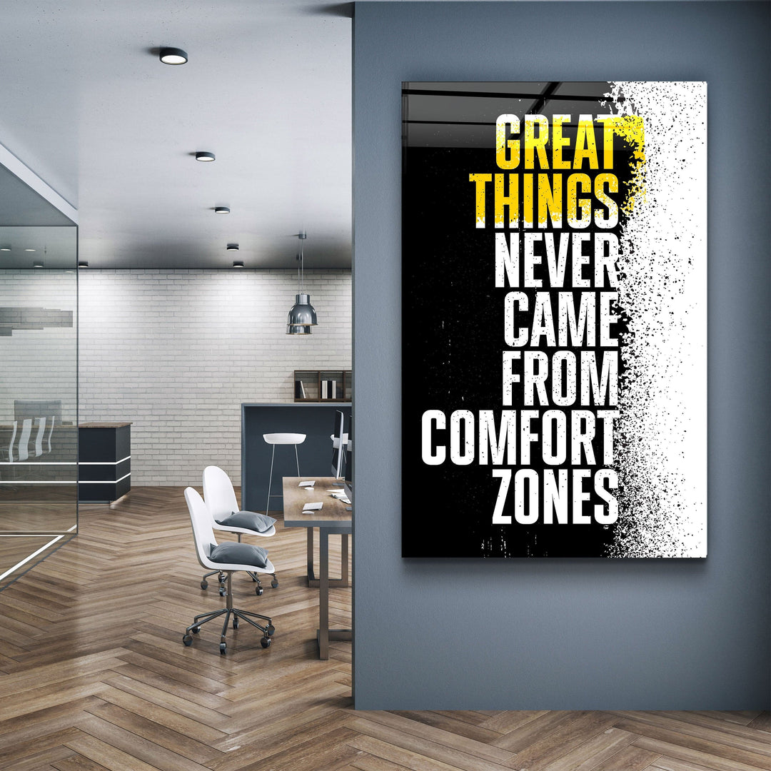 ・"Great Things"・Designer's Collection Glass Wall Art