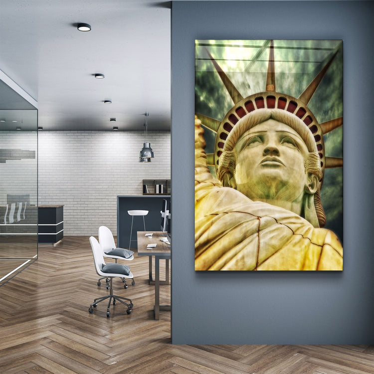 ・"Statue of Liberty"・Glass Wall Art | Artdesigna Glass Printing Wall Arts.