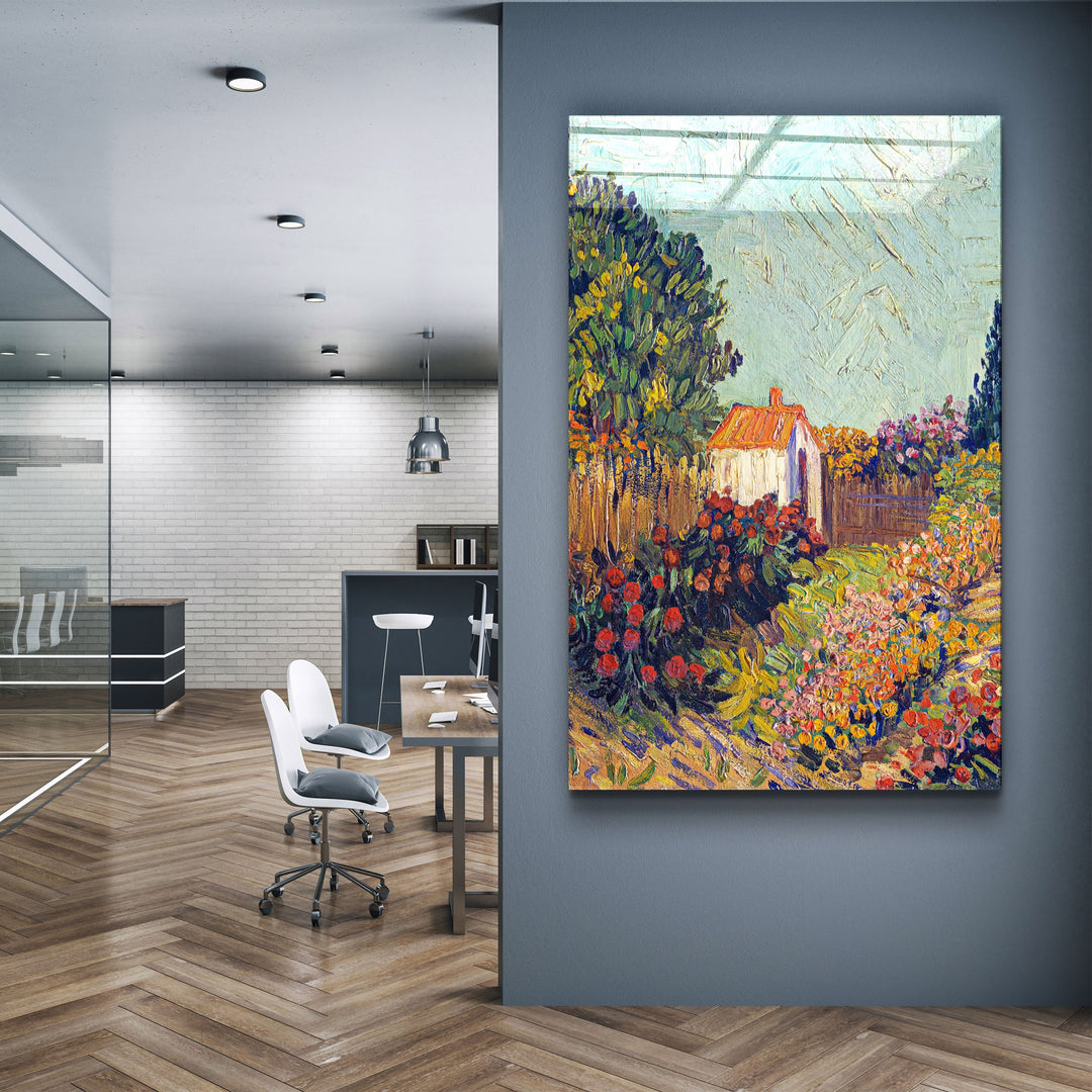 ・"Landscape (1925–1928) by Vincent van Gogh"・Glass Wall Art | Artdesigna Glass Printing Wall Arts.