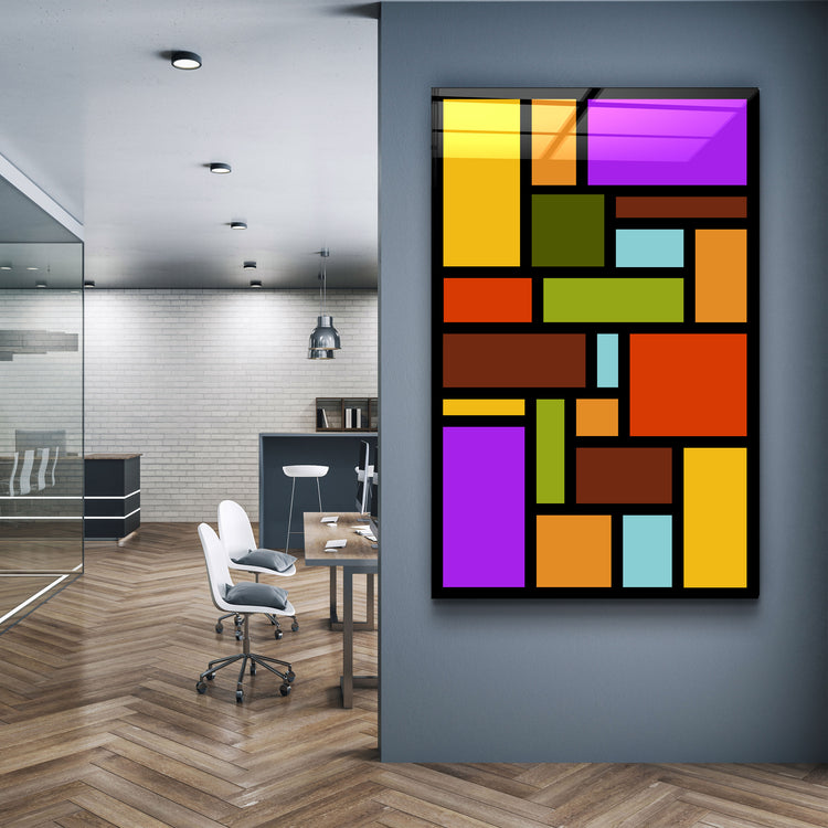 ・"Rainbow"・Desginer's Collection Glass Wall Art | Artdesigna Glass Printing Wall Arts.