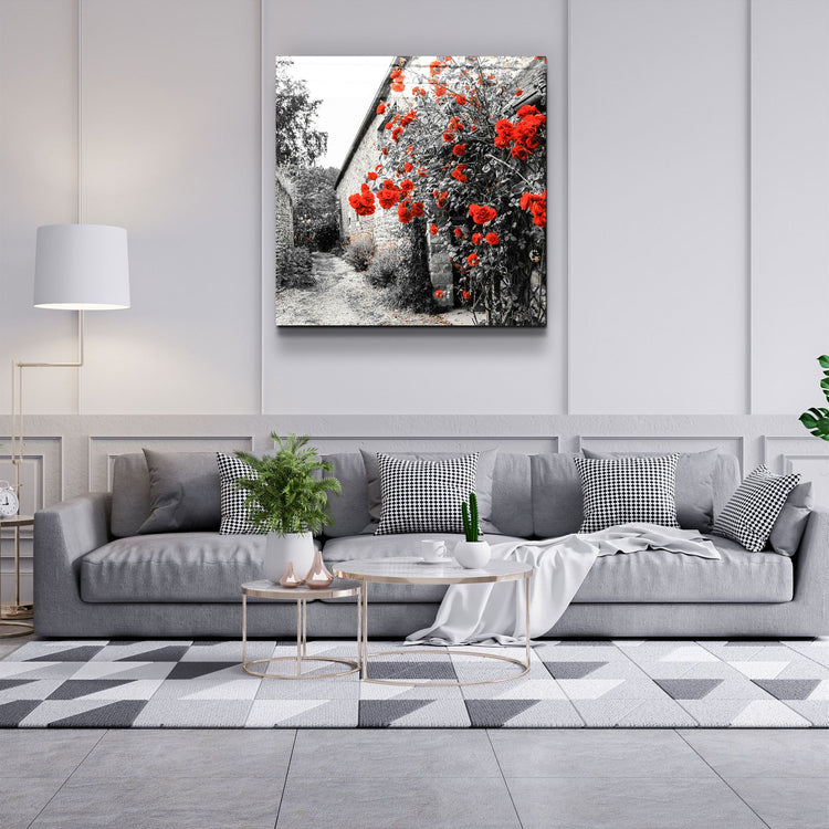 ・"Red Roses"・Glass Wall Art | Artdesigna Glass Printing Wall Arts.