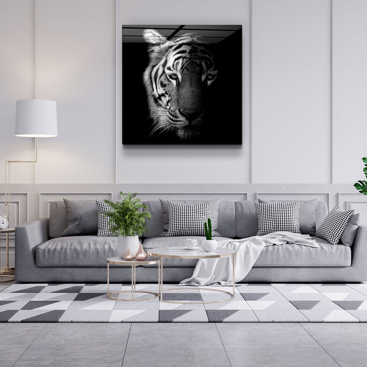 ・"Tiger"・Glass Wall Art | Artdesigna Glass Printing Wall Arts.