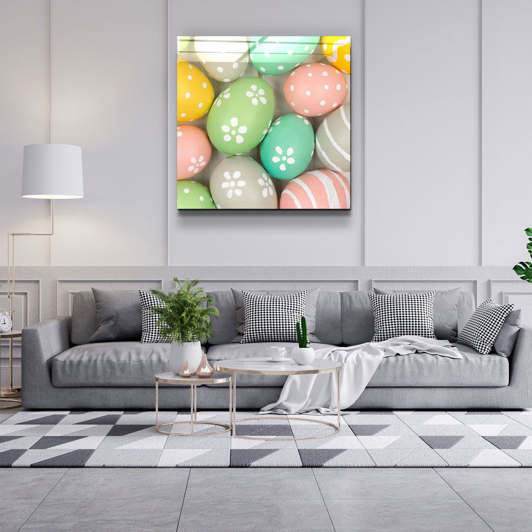 ・"Eggs"・Glass Wall Art | Artdesigna Glass Printing Wall Arts.