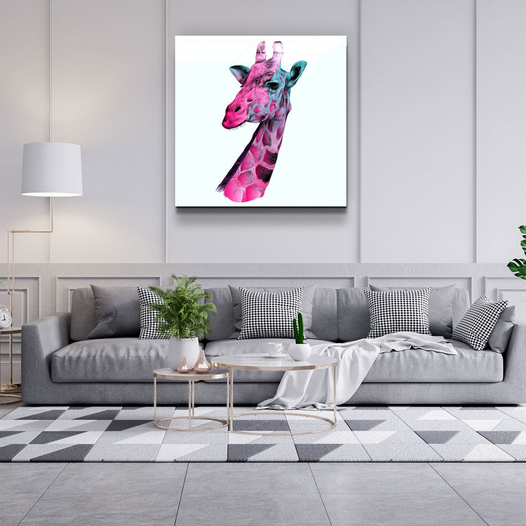 ・"Giraffe"・Glass Wall Art | Artdesigna Glass Printing Wall Arts.