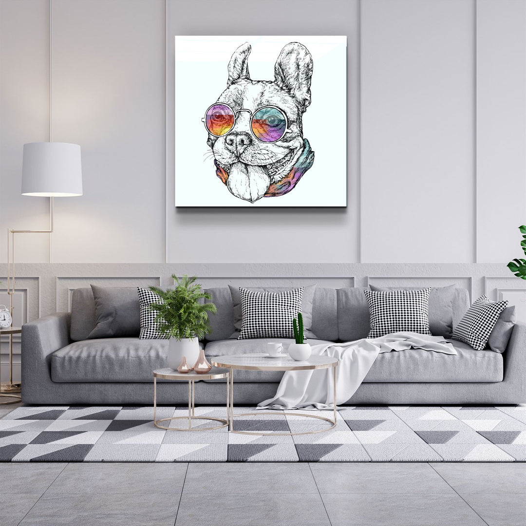 ・"Dog"・Glass Wall Art | Artdesigna Glass Printing Wall Arts.