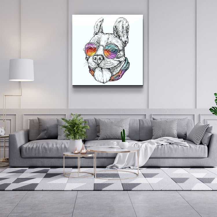 ・"Dog"・Glass Wall Art | Artdesigna Glass Printing Wall Arts.