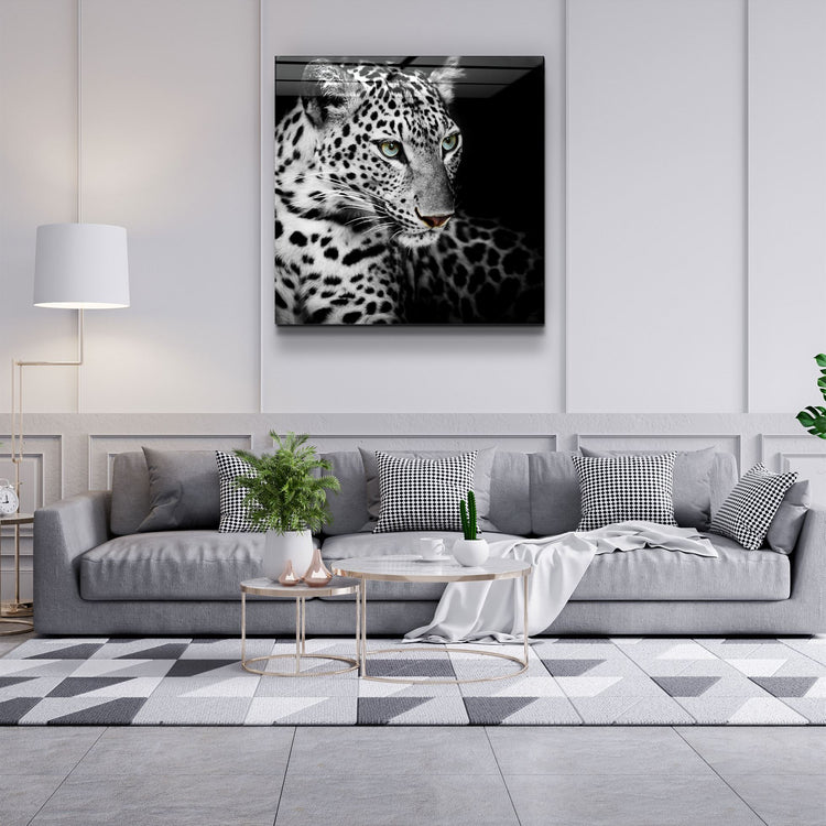 ・"Leopard"・Glass Wall Art | Artdesigna Glass Printing Wall Arts.