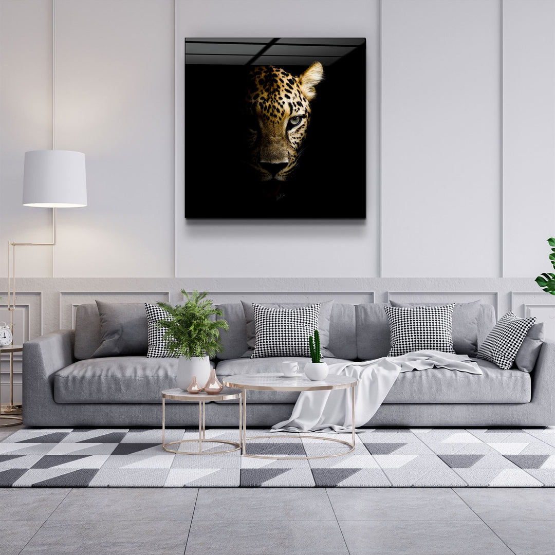 ・"Leopard"・Glass Wall Art | Artdesigna Glass Printing Wall Arts.