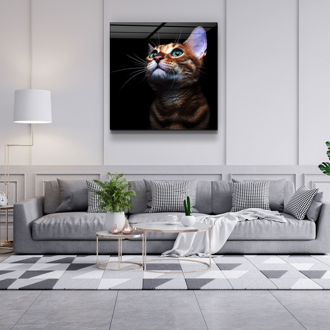 ・"Kitten"・Glass Wall Art | Artdesigna Glass Printing Wall Arts.