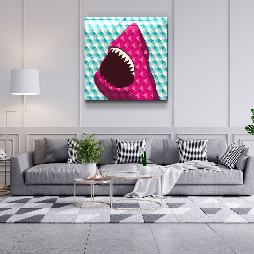 ・"Shark"・Glass Wall Art | Artdesigna Glass Printing Wall Arts.