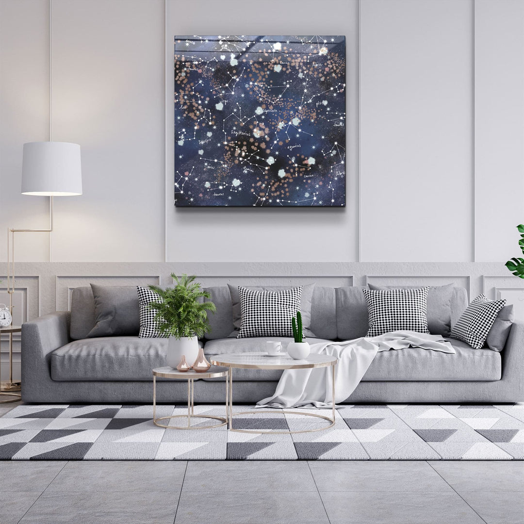 ・"Stars and Zodiacs"・Glass Wall Art | Artdesigna Glass Printing Wall Arts.