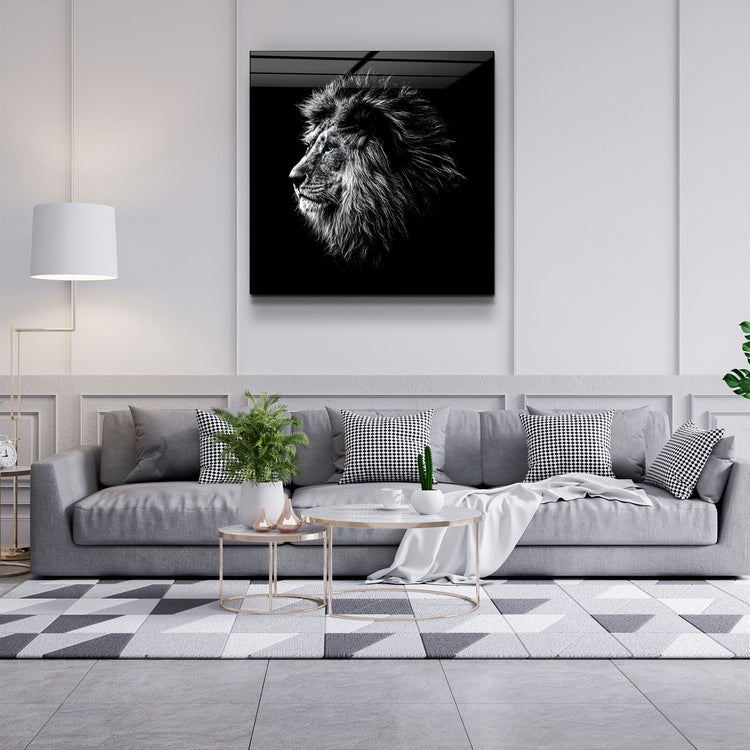 ・"Lion"・Glass Wall Art | Artdesigna Glass Printing Wall Arts.