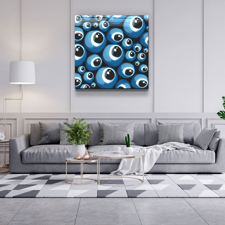 ・"Eyeballs"・Glass Wall Art | Artdesigna Glass Printing Wall Arts.