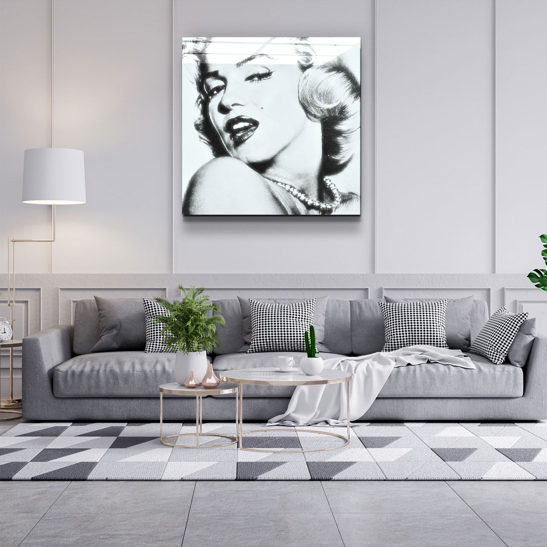 ・"Marilyn Monroe"・Glass Wall Art | Artdesigna Glass Printing Wall Arts.