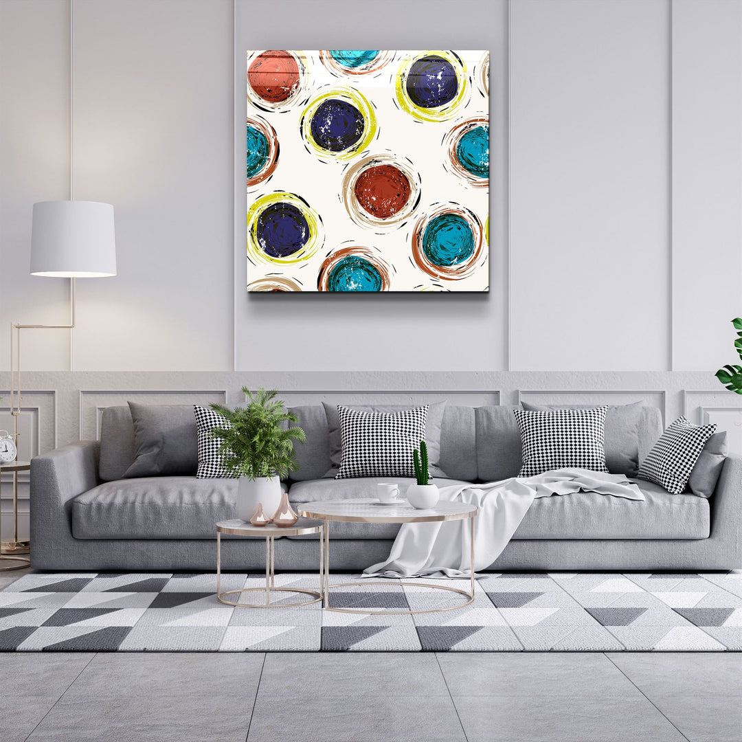 ・"Abstract Circles"・Glass Wall Art | Artdesigna Glass Printing Wall Arts.