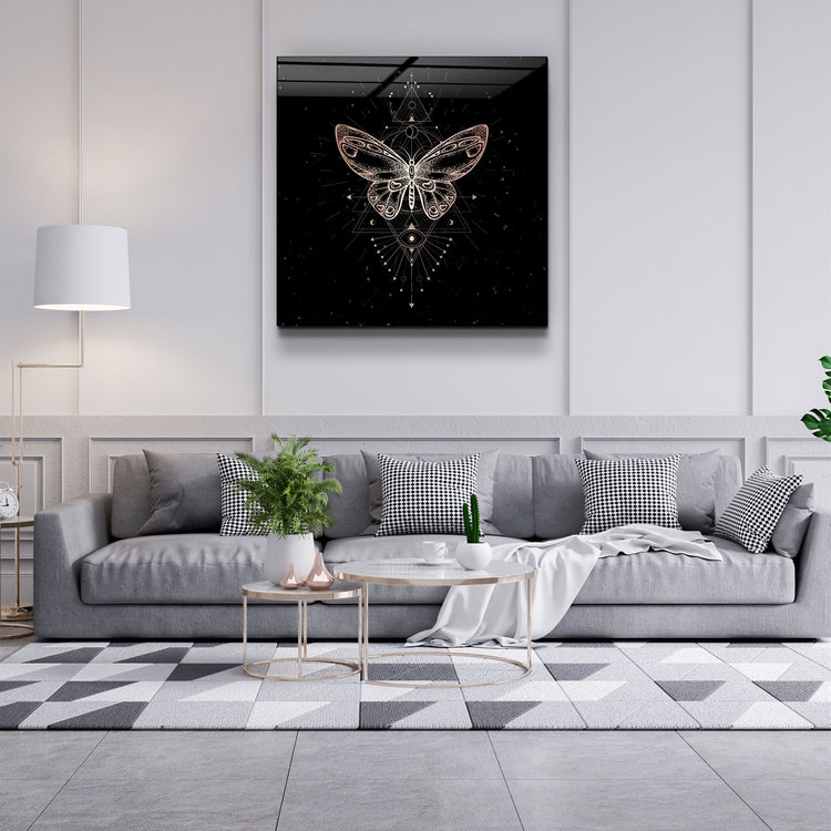 ・"Butterfly Signs"・Glass Wall Art | Artdesigna Glass Printing Wall Arts.