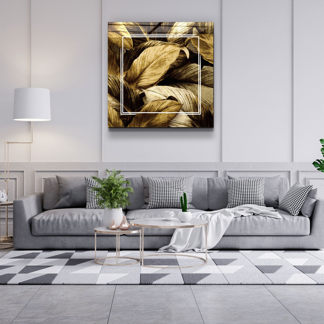 ・"Leaves "・Glass Wall Art | Artdesigna Glass Printing Wall Arts.