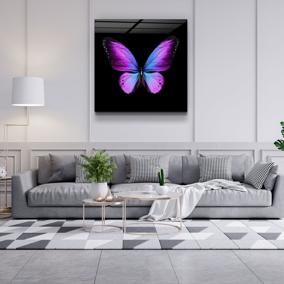 ・"Butterfly"・Glass Wall Art | Artdesigna Glass Printing Wall Arts.