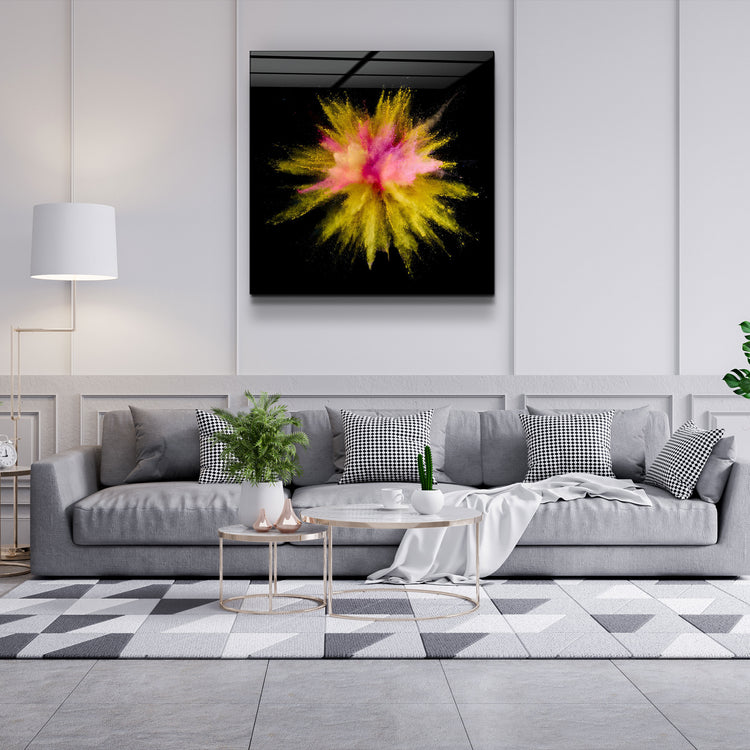 ・"Colorful Explosion V2"・Glass Wall Art | Artdesigna Glass Printing Wall Arts.