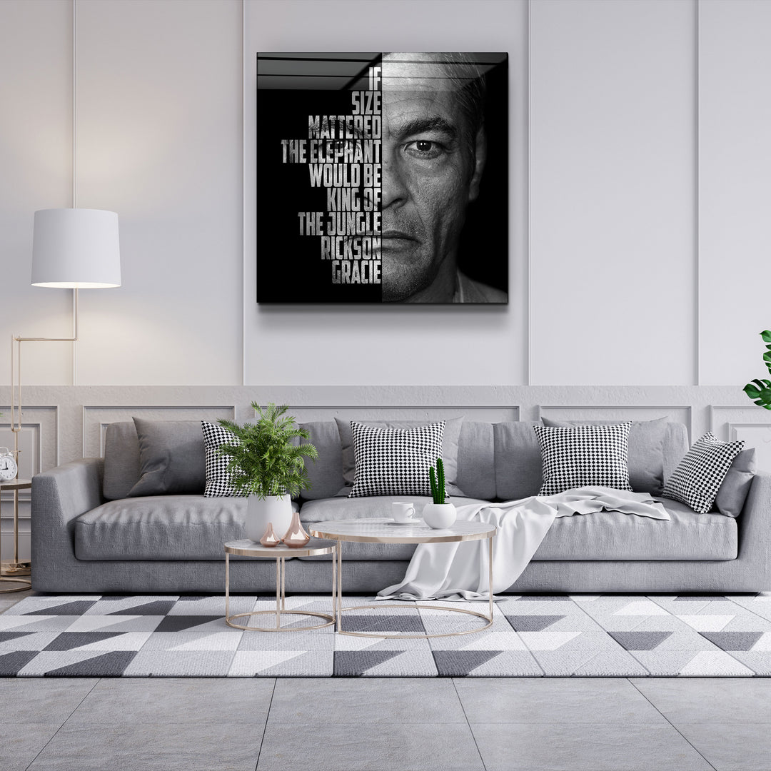 ・"Rickson Gracie"・Designers Collection Glass Wall Art | Artdesigna Glass Printing Wall Arts.