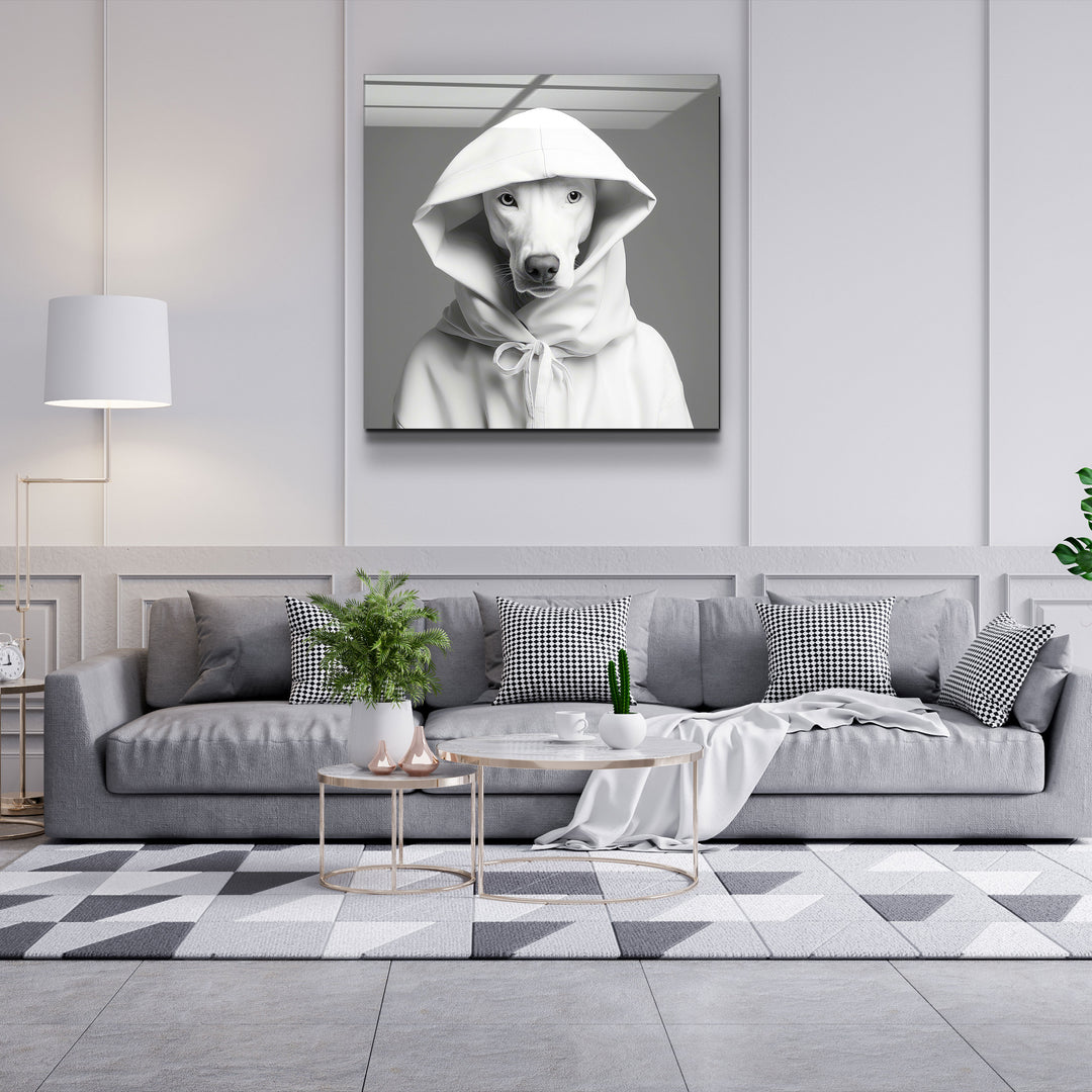 ."Stylish Dogs - V1". Designer's Collection Glass Wall Art