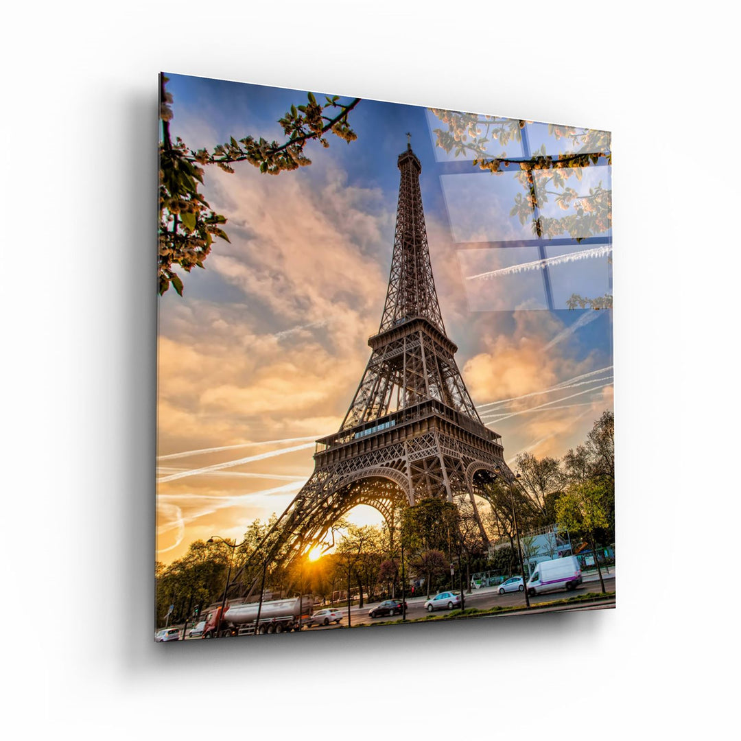 ・"Eiffel Tower"・Glass Wall Art | Artdesigna Glass Printing Wall Arts.