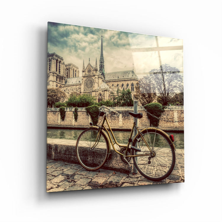 ・"Bicycle"・Glass Wall Art | Artdesigna Glass Printing Wall Arts.