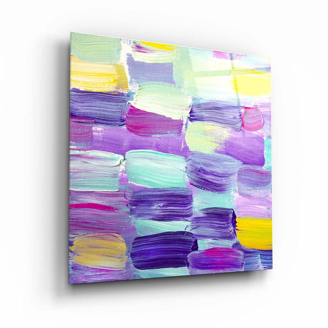 ・"Pinkastone"・Glass Wall Art | Artdesigna Glass Printing Wall Arts.