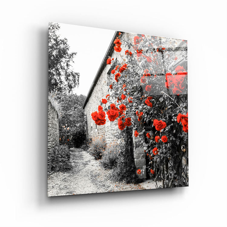 ・"Red Roses"・Glass Wall Art | Artdesigna Glass Printing Wall Arts.