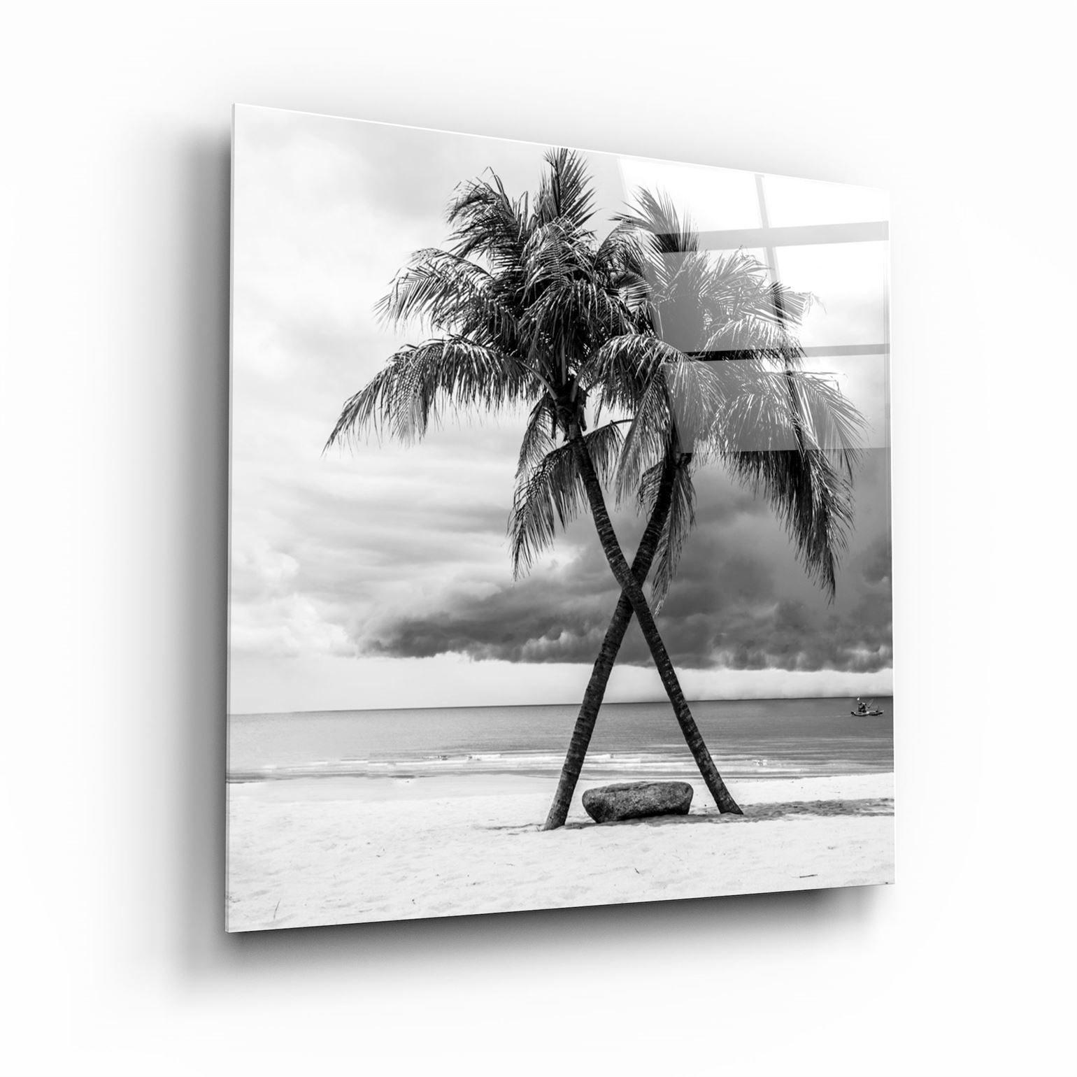 ・"Palm Trees"・Glass Wall Art | Artdesigna Glass Printing Wall Arts.