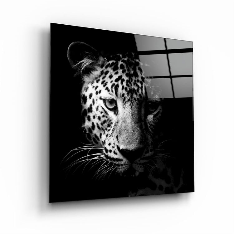 ・"Leopard"・Glass Wall Art | Artdesigna Glass Printing Wall Arts.