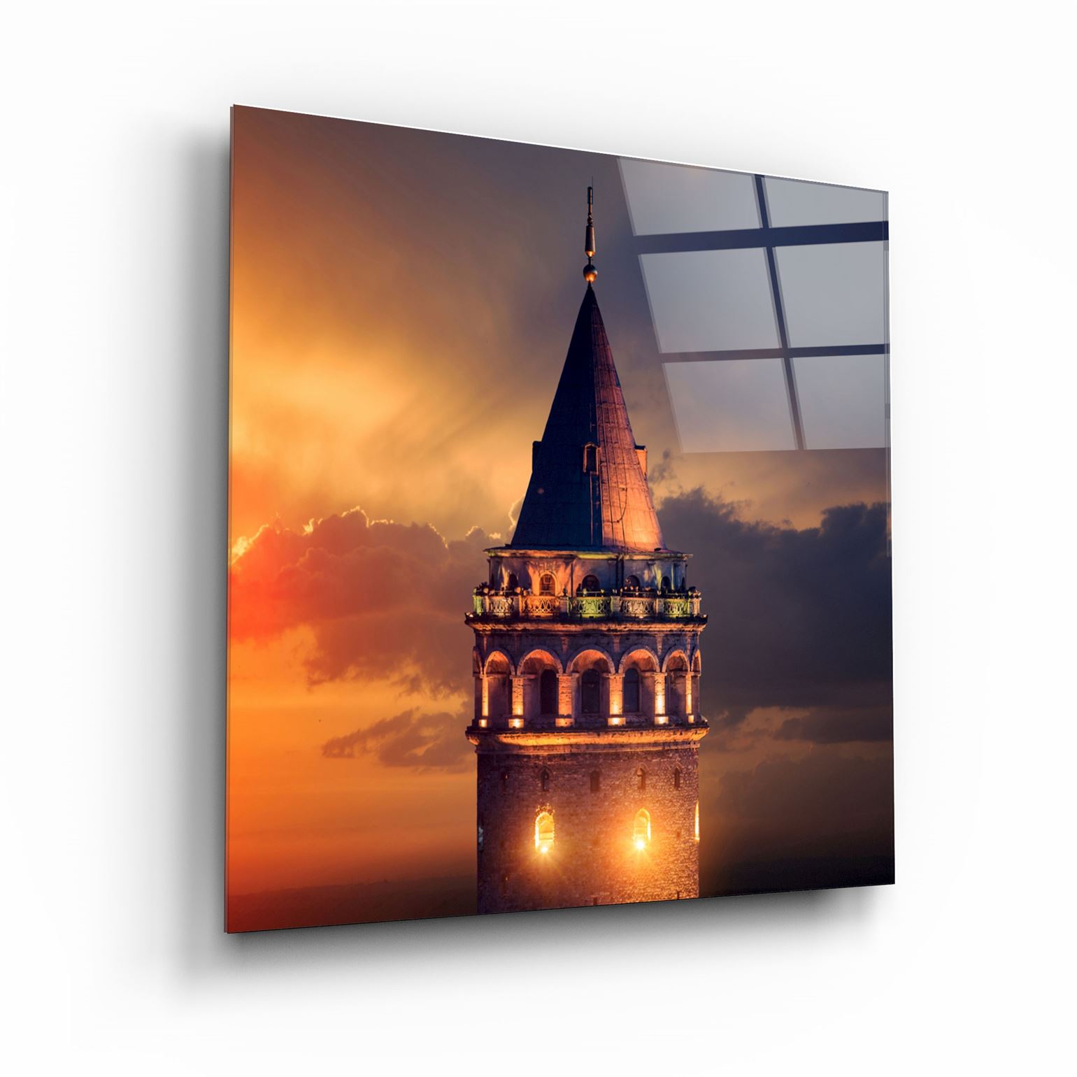 ・"Galata Tower"・Glass Wall Art | Artdesigna Glass Printing Wall Arts.