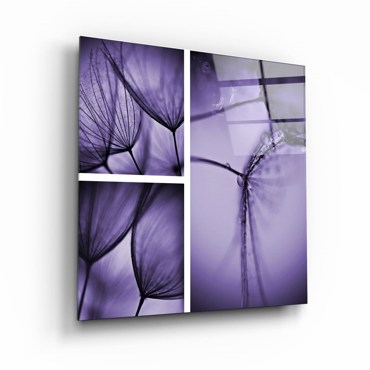 ・"Flower"・Glass Wall Art | Artdesigna Glass Printing Wall Arts.