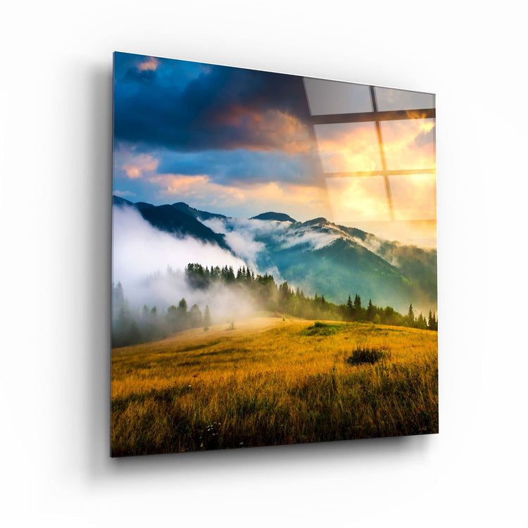 ・"Valley"・Glass Wall Art | Artdesigna Glass Printing Wall Arts.