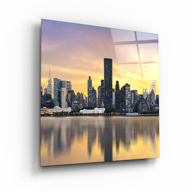 ・"Downtown (City Center)"・Glass Wall Art | Artdesigna Glass Printing Wall Arts.