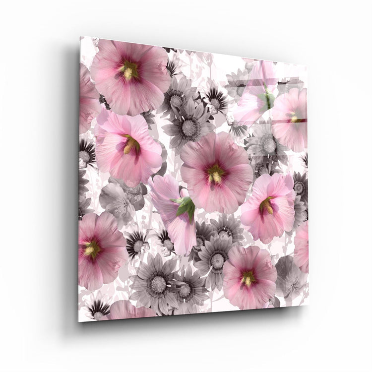 ・"Flower"・Glass Wall Art | Artdesigna Glass Printing Wall Arts.