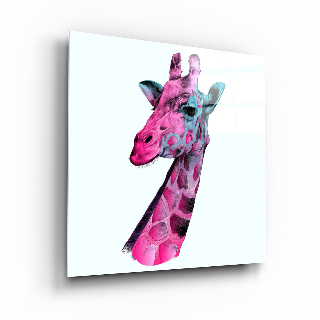 ・"Giraffe"・Glass Wall Art | Artdesigna Glass Printing Wall Arts.