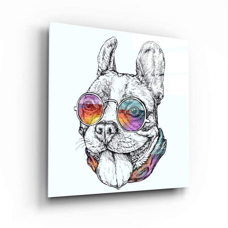 ・"Dog"・Glass Wall Art | Artdesigna Glass Printing Wall Arts.