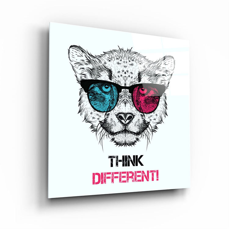 ・"Think Different"・Glass Wall Art | Artdesigna Glass Printing Wall Arts.