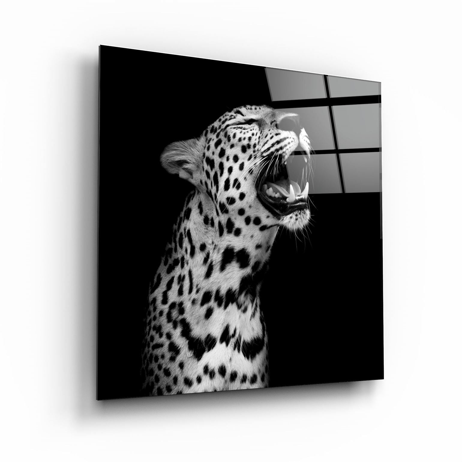 ・"Leopard"・Glass Wall Art | Artdesigna Glass Printing Wall Arts.