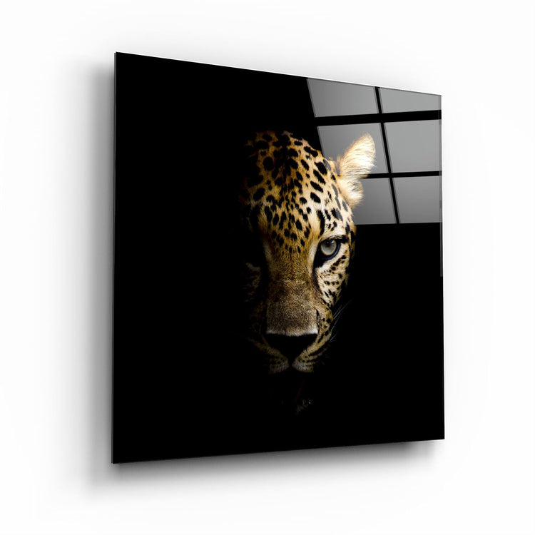 ・"Leopard"・Glass Wall Art | Artdesigna Glass Printing Wall Arts.