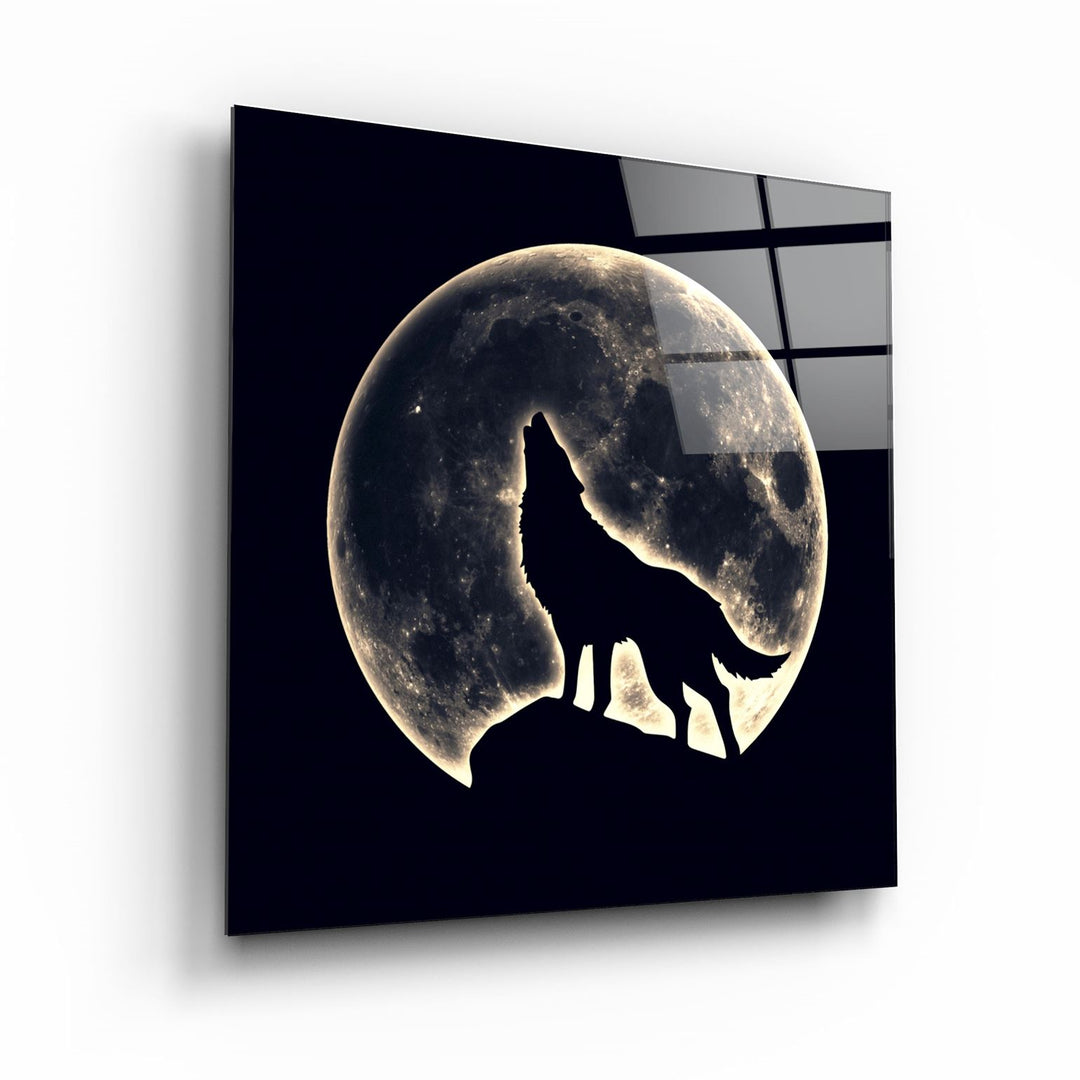 ・"Full Moon"・Glass Wall Art | Artdesigna Glass Printing Wall Arts.