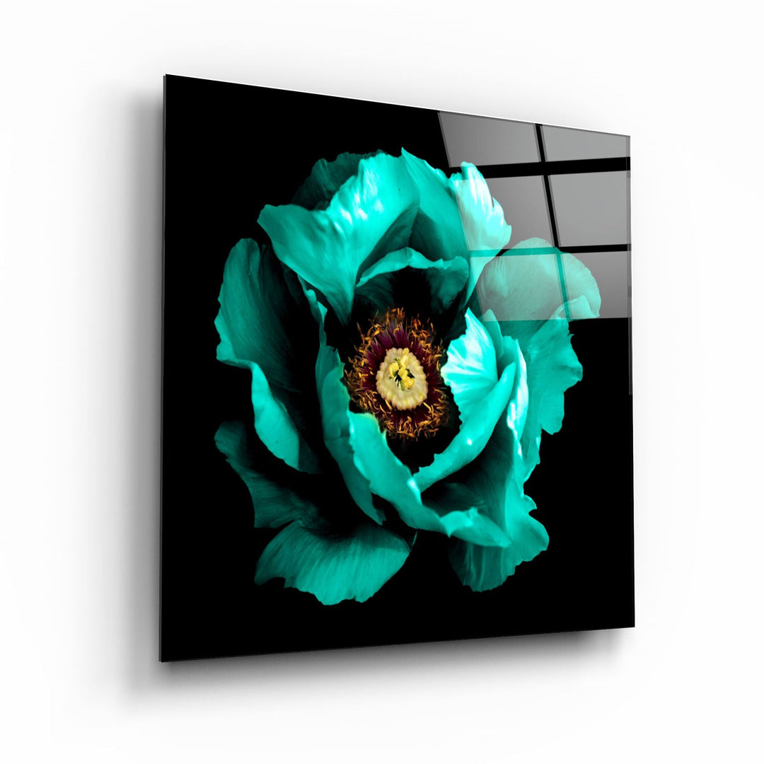 ・"Floral Green"・Glass Wall Art | Artdesigna Glass Printing Wall Arts.