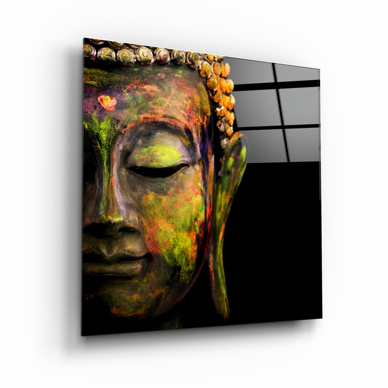・"Buddha"・Glass Wall Art | Artdesigna Glass Printing Wall Arts.