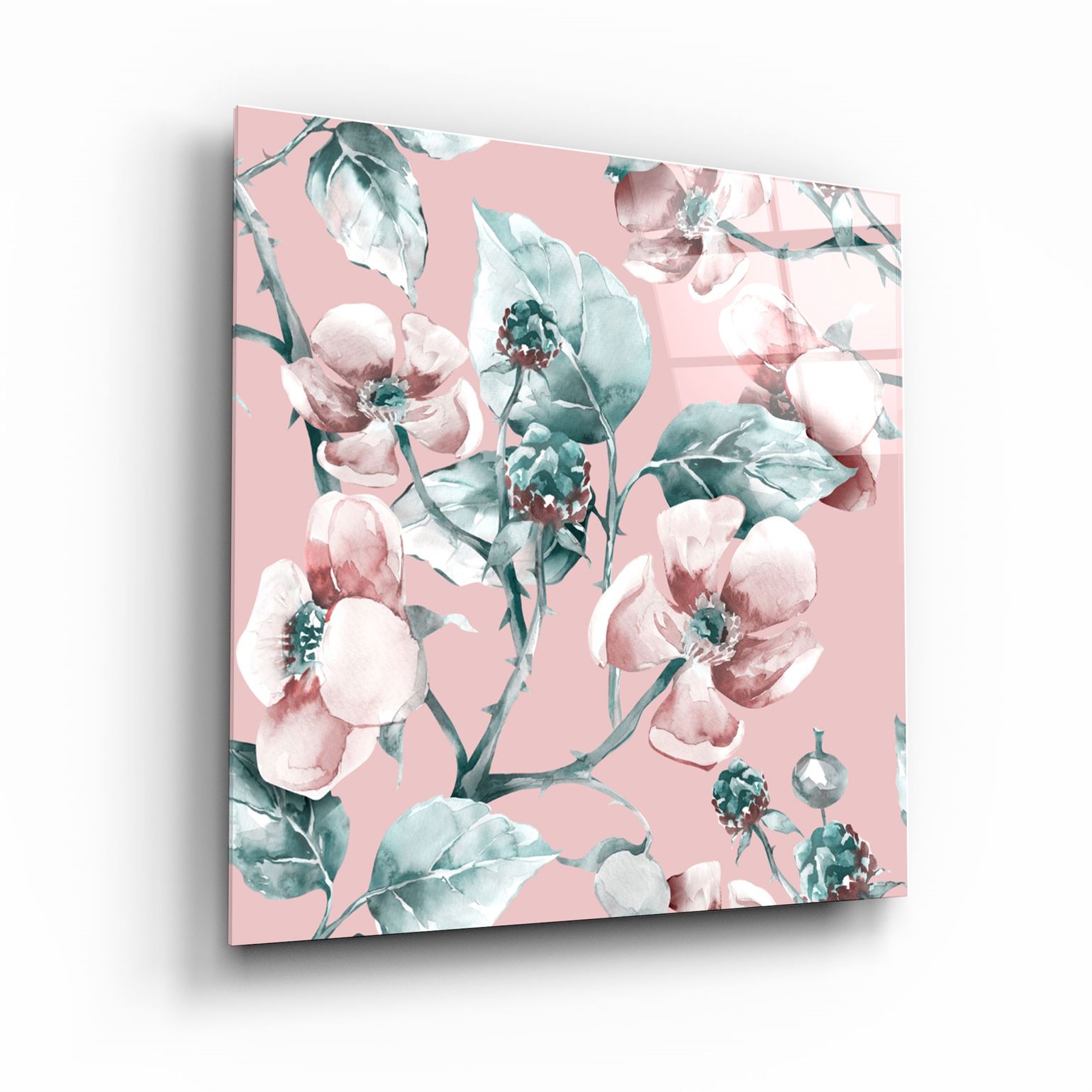 ・"Flower"・Glass Wall Art | Artdesigna Glass Printing Wall Arts.