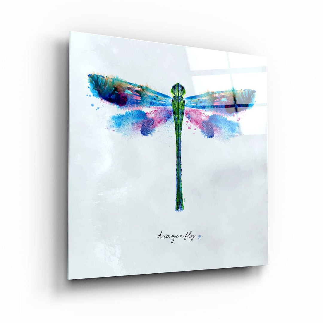 ・"Dragonfly"・Glass Wall Art | Artdesigna Glass Printing Wall Arts.