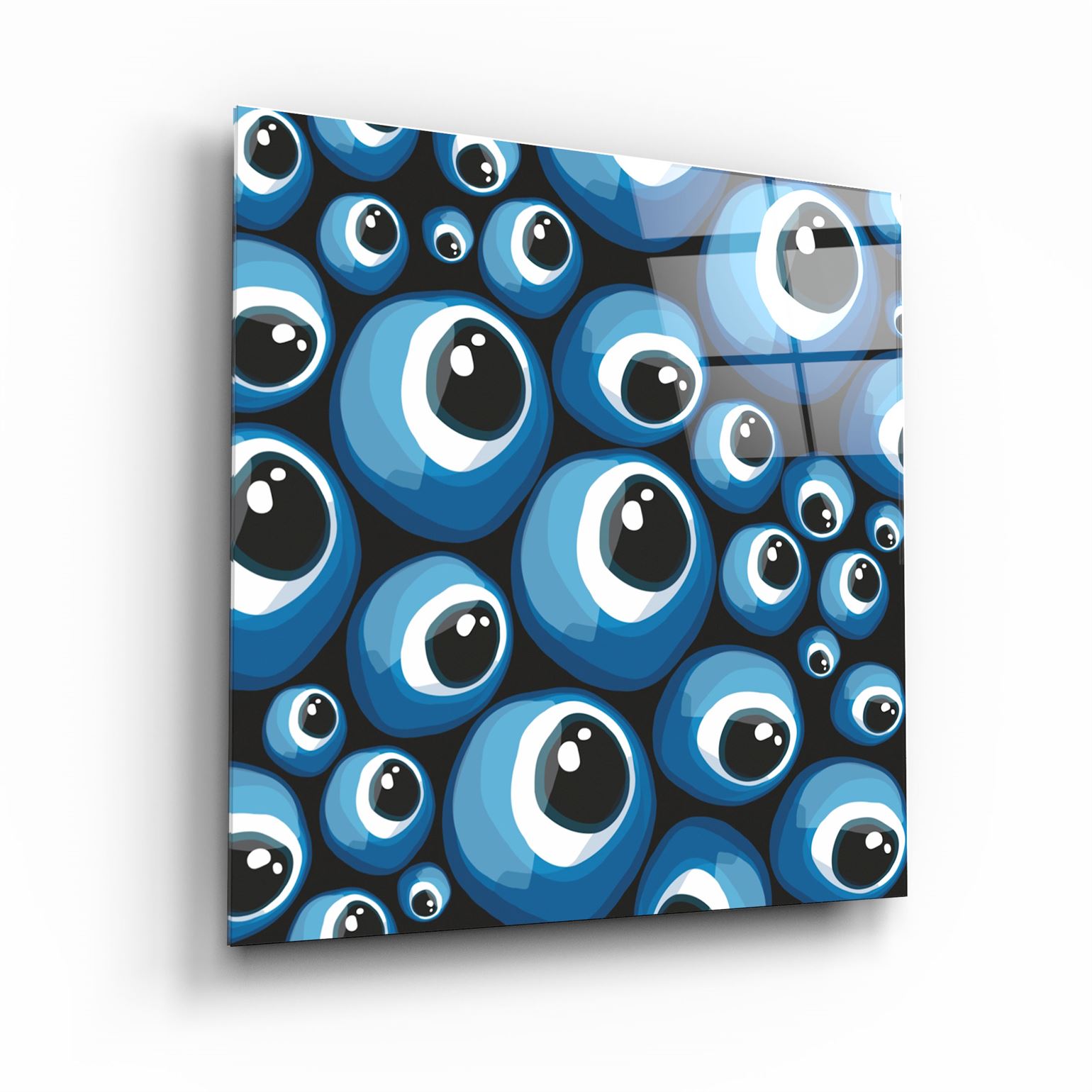 ・"Eyeballs"・Glass Wall Art | Artdesigna Glass Printing Wall Arts.