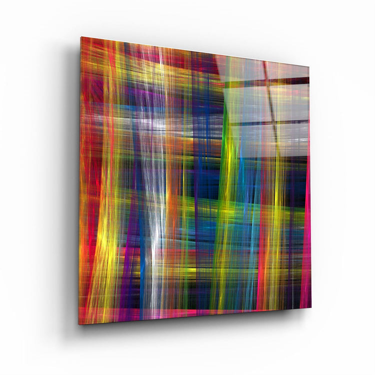 ・"Colorful Silk"・Glass Wall Art | Artdesigna Glass Printing Wall Arts.